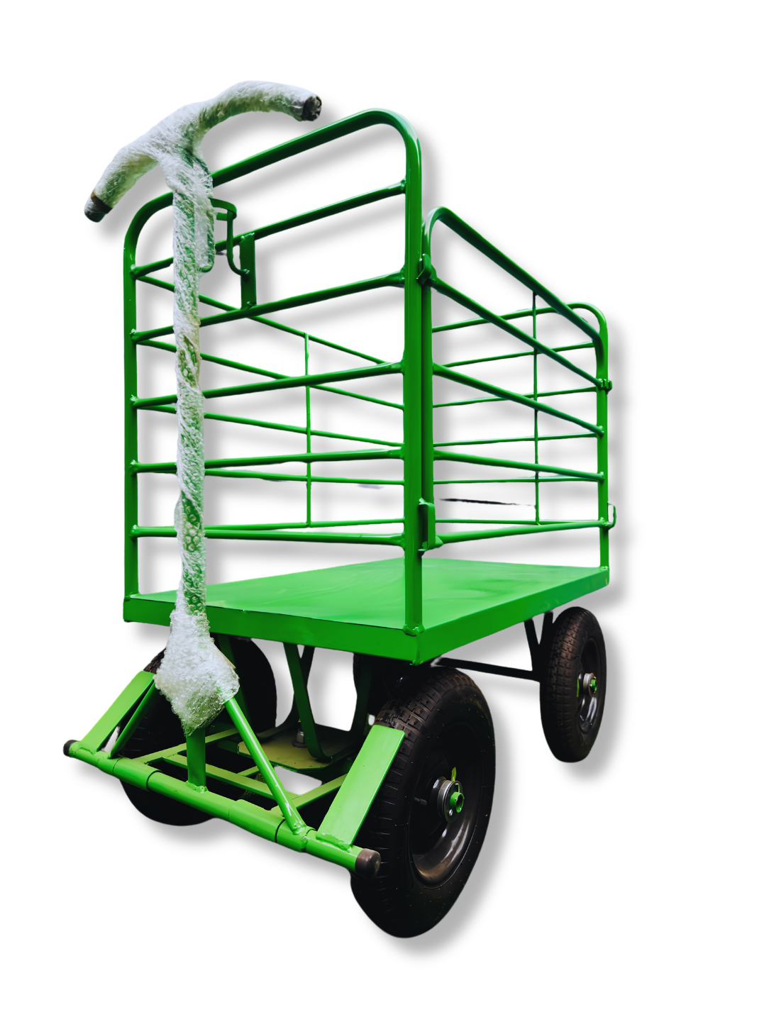 Carrinho Plataforma Fechado em Tubo 5ª Roda com Porta Lateral 800kg - Imagem 4