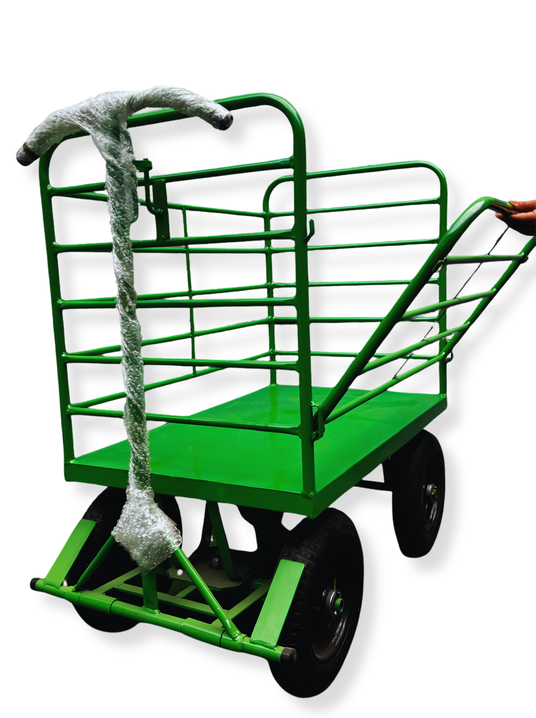 Carrinho Plataforma Fechado em Tubo 5ª Roda com Porta Lateral 500kg - Imagem 3
