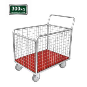 Carrinho Abastecedor Fundo Pequeno 300kg Zincado