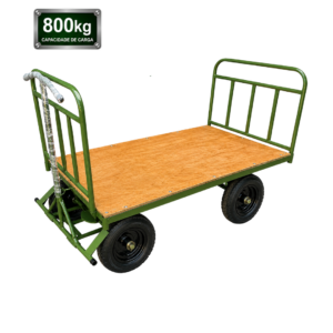 Carrinho Plataforma 5ª Roda com Assoalho de Madeira 800kg