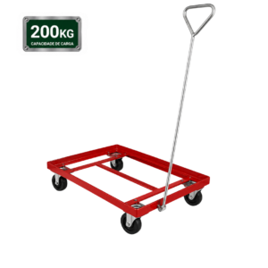 Carrinho Tartaruga Plataforma 200kg – Compacto, Resistente e Ágil