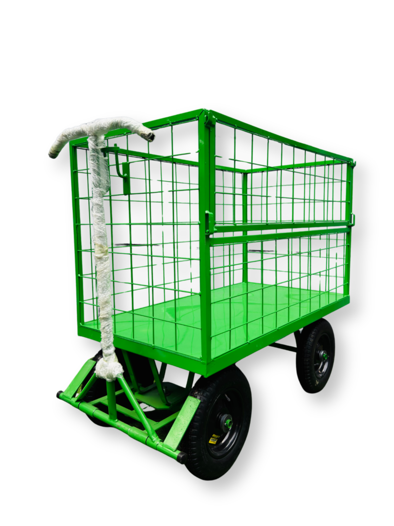 Carrinho Plataforma Fechado em Tela 5ª Roda com Meia Porta Lateral 500kg